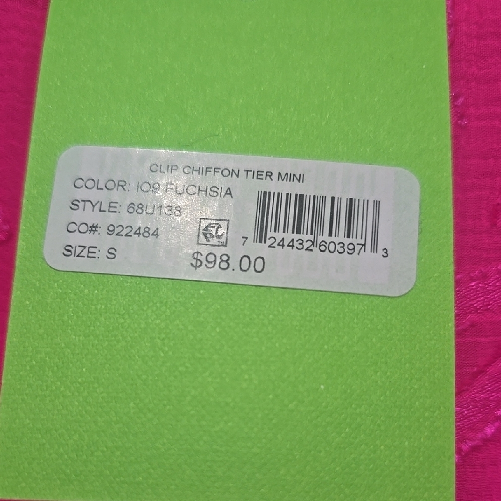 Sam EdelmanVibrant Pink Layered Dress - Picture 3 of 5